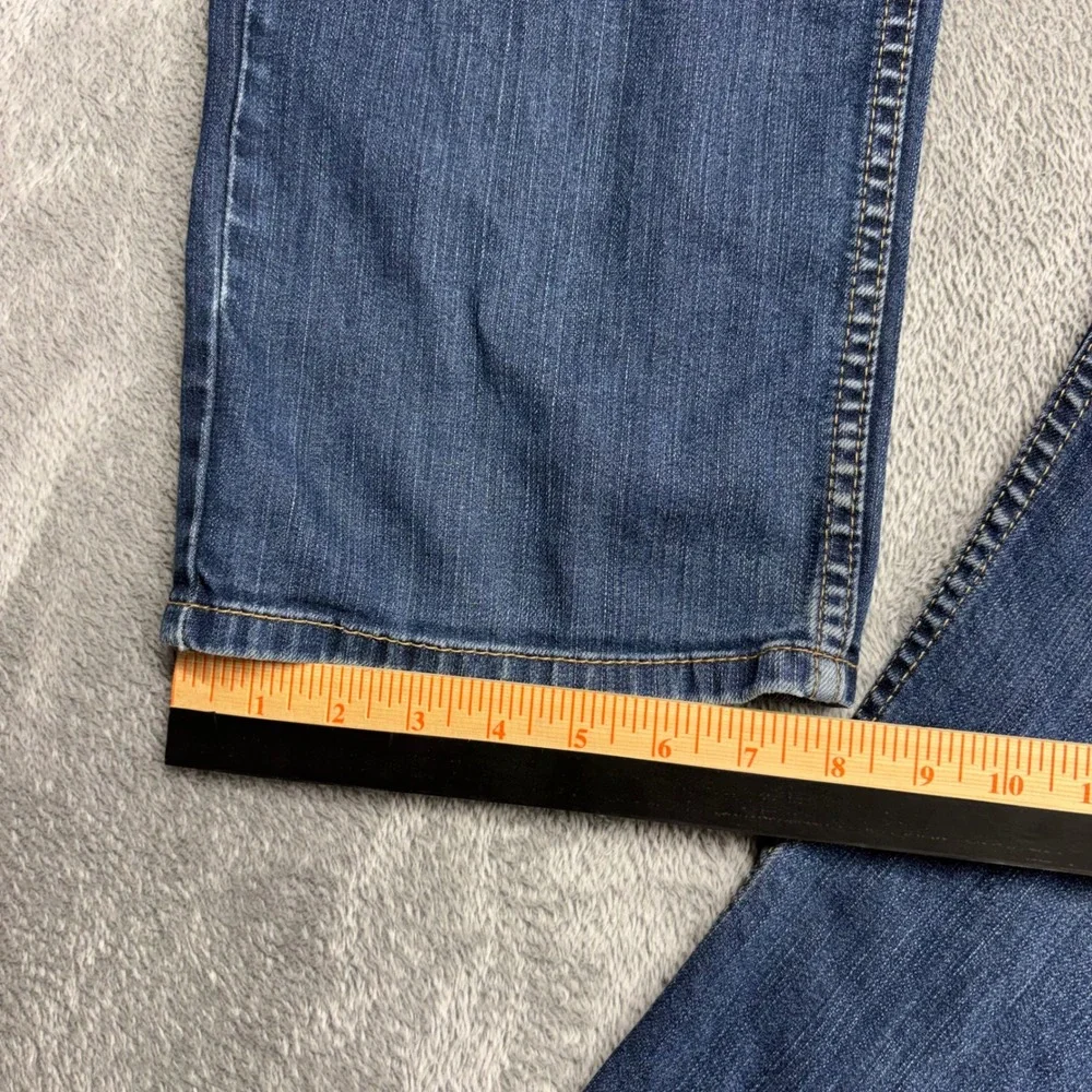 Levi's 514 Straight Fit Jeans Men 33x34 Blue Zip Fly Denim Good Condition